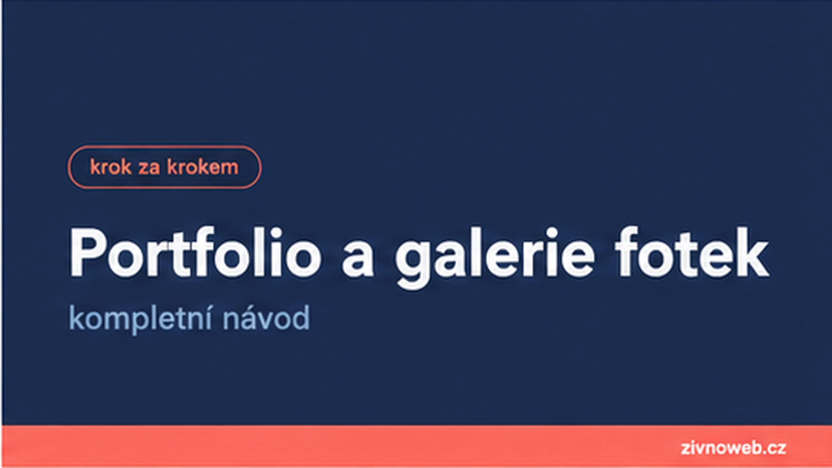 Portfolio na Živnowebu: jak vytvořit galerii fotek podle roku, služby nebo produktu