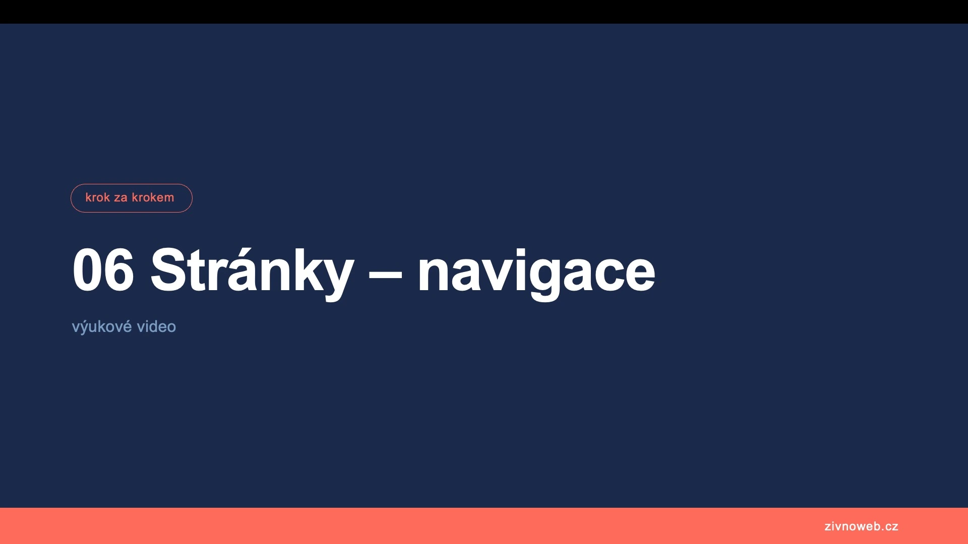 Menu a kotvy – jak nastavit navigaci na webu