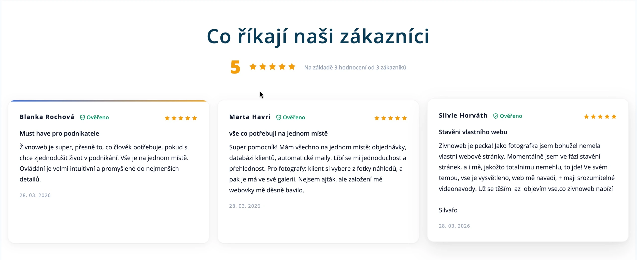 Živnoweb systém recenzí jako klíč k úspěchu vašeho podnikání